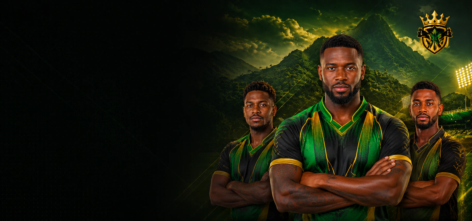 Jamaica Kingsmen featured three-player artwork
