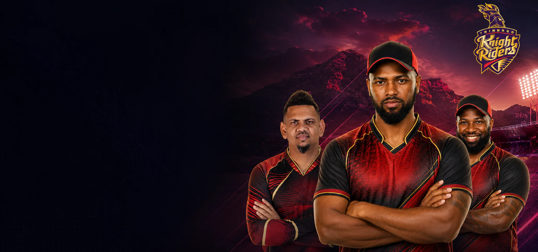 Trinbago Knight Riders featured three-player artwork